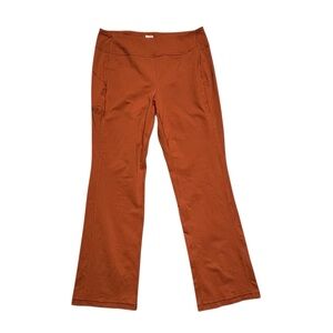 Duluth Trading NoGA Classic‎ Bootcut Pants Leggings Womens LargeX33 Burnt Orange